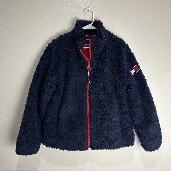 Tommy Hilfiger Deep Pile Womans Jacket Size Medium - Picture 1 of 8